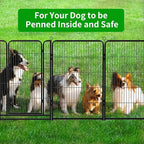 Dog Playpen Outdoor Extra Wide 32 Piece Panels Heavy Duty Dog Fence 47" Height - Image 9