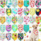 Eccliy 30 Pack Summer Fruit Dog Bandanas Bulk Soft Triangle Dog Scarfs by Eccliy