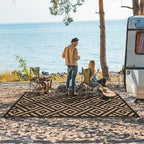 GENIMO Outdoor Rugs 8x10 Waterproof, Reversible Mats, Area Plastic Straw Rug - Image 2