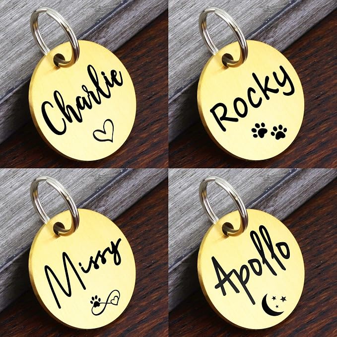 Ultra Joys Dog ID Tag, Custom Dog Tag Personalized Cat Tag, Pet ID Tag - Image 4