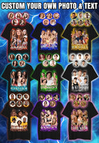 Custom Bootleg Rap Shirt with Photo Text, Vintage Custom Picture Shirt - Image 4