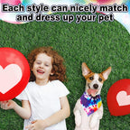 Aliceset 180 Pcs Tie Dye Dog Bandana Bulk Rainbow Bandanas - Image 6