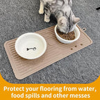 Ptlom Pet Placemat for Dog and Cat, Anti-Slip Waterproof Dogs Feeding Mat - Image 5