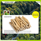 Natural Wood Bird Perch & Play Stand - Image 6