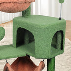 YUNIQUE Cat Tree with Cat Condo Scratch Post and Big Hammock - Image 8