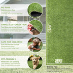 Artificial Grass Rug Indoor Outdoor, 5 x 6FT Faux Grass Turf - Image 4