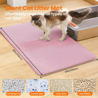 Jumbo Cat Litter Mat, 46x26 Inches Double Layer Honeycomb Litter Trapping Mat - Image 2