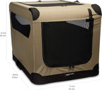 Amazon Basics Portable Folding Soft Dog Crate, Double Door, Collapsible Travel - Image 2