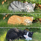 Garden Decor Cat Statue Outdoor Statue, Cat Figurines Garden Statues & - Image 4