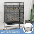 Large Bird Cage Seed Catcher 31 x 118 inches Adjustable Bird Cage Net Cover - Image 6