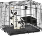 MidWest Homes for Pets Small Wabbitat Rabbit Cage, Grid Mesh Floor, Removable - Image 9