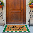 Tinideya 2 Pcs Irish Festival Door Mat Fest Welcome Non Slip Coir Mats - Image 4