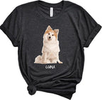 Custom Dog Photo Shirts, Add Your Pet's Photo and Pet's Name, Personalized Dog by Handmade