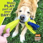 Nylabone Power Play Gripz Felt Basketball Rubber Fetch Toy, Squeaky Ball - Image 4
