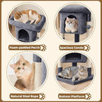 Yaheetech 23.5in Cat Tree Tower, Cat Condo - Image 4