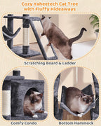 Yaheetech Large Multi-Level Cat Tree, 63 Inches Tall - Image 6