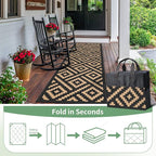 GENIMO Outdoor Rug 2.5'x8' Waterproof, Reversible Camping Mat, Plastic Straw - Image 6