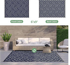 GENIMO Outdoor Rug for Patio Clearance, Reversible Plastic Straw Rugs for RV - Image 3