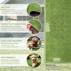 Artificial Grass Rug Indoor Outdoor, 7 x 15FT Faux Grass Turf - Image 4