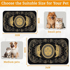 Dog Bowl Mat, Moon Sun Pet Feeding Mat - Image 6
