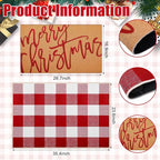 Tinideya 2 Pcs Door Mat Welcome Non Slip Coir Mats Floor Layering Doormats - Image 3
