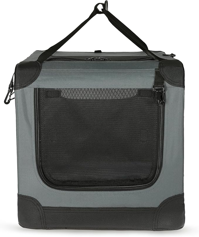 Amazon Basics 4-Door Portable Folding Soft Dog Crate, Collapsible Travel Kennel - Image 5