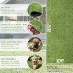 Artificial Grass Rug Indoor Outdoor, 3 x 5FT Faux Grass Turf - Image 4