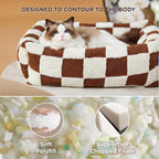 LE SURE Cute Dog Bed for Small Dogs & Cats- Washable Puppy Beds, Cozy Rectangle - Image 3