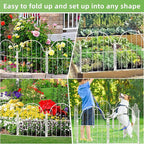 10 Pack Decorative Garden Fence, 17in x10ft Garden Fencing Animal Barrier - Image 6