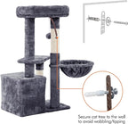 Topeakmart Cat Tree Cat Tower for Indoor Cats, 34.5in Cute Cat Tree Activity - Image 9