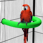 U Shape Parrot Perch Stand Toy Bird Platform Sand Paw Grinding Clean Stick by FrgKbTm