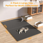 Pieviev 2 Packs Cat Litter Mat Double Layer Waterproof Urine Proof Trapping Mat - Image 6