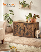 Feandrea Cat Litter Box Enclosure, Litter Box Furniture Hidden - Image 2