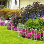 Decorative Garden Fence 17in x10ft, 10 Pack Rustproof Metal No Dig Fence Animal - Image 8