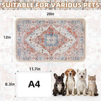 PUPTECK Dog Food Mat, Absorbent Pet Feeding Bowl Mat, Non-Slip Dog Mat - Image 2