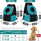 PetAmi Front Carrier Backpack, Ventilated Adjustable Pet Chest Carrier - Image 3