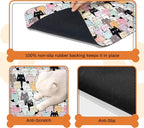 Pet Feeding Mat for Floors Waterproof Dog Mat for Food and Water Absorbent - Image 3