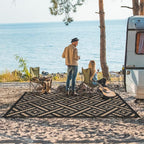 GENIMO Outdoor Rug for Patio Clearance, Reversible Plastic Straw Rugs for RV - Image 2