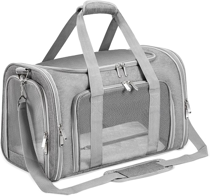 Soft-Sided Cat/Dog/Pet Carrier, Collapsible Pets Travel Carriers by Unknown