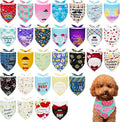 30 Pack Fathers Day Dog Bandanas Bulk by Bestwishforyou