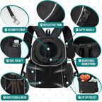PetAmi Dog Front Carrier Backpack, Ventilated Adjustable Dog Pet Cat Chest - Image 4