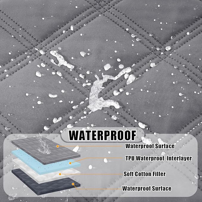 Smiry Waterproof Dog Bed Cover Blanket 40x80, Soft Reversible Pet Blanket - Image 2