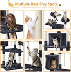 Yaheetech 79 in Cat Tree Tower, Comfy Basket, Sisal Scratching Posts - Image 5
