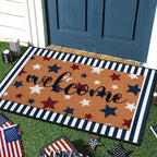 Tinideya 2 Pcs Door Mat Welcome Non Slip Coir Mats Floor Layering Doormats - Image 7