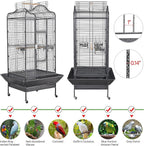 Yaheetech Extra Large Bird Cage 63'' Open Play Top Bird Cage - Image 7