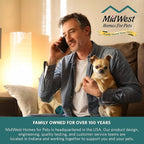 MidWest Homes for Pets QuietTime Dog Bed – Gray Faux Fur Bolster, Ultra-Soft - Image 6