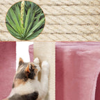 Topeakmart Cat Tree Tower for Indoor Cats, 34.5in Cute Kitten Tree Activity - Image 7