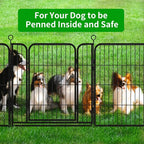 Dog Playpen Outdoor Extra Wide 24 Panels Heavy Duty Dog Fence 32" Height - Image 8