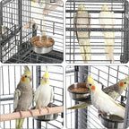 Yaheetech Extra Large Bird Cage 63'' Open Play Top Bird Cage - Image 4