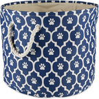 Bone Dry 6192 Pet Storage Collection Lattice Paw Print, Medium Round, Nautical - Image 2